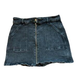 Madewell Denim Utility Zip Skirt